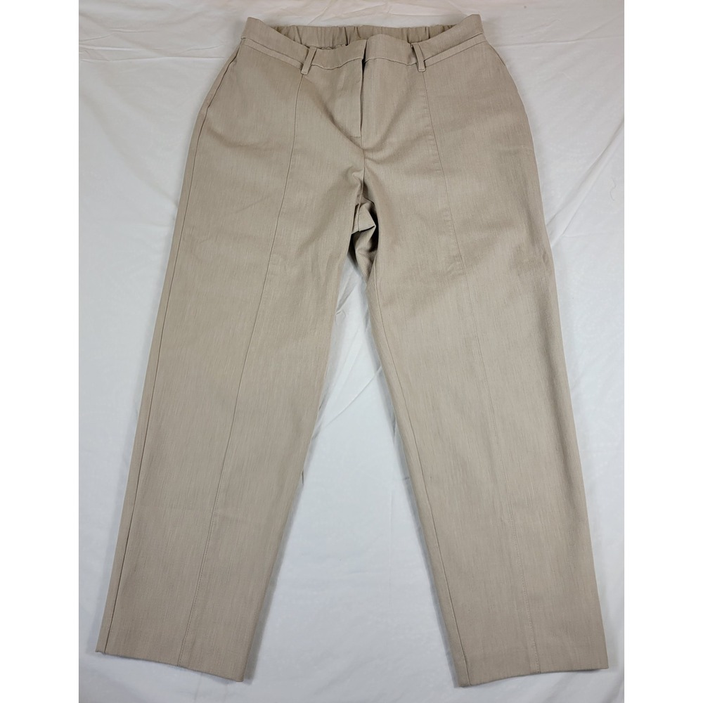 J. Jill Wearever Flax Heather Straight Leg Trousers Pants Size 16‎ NWT $99